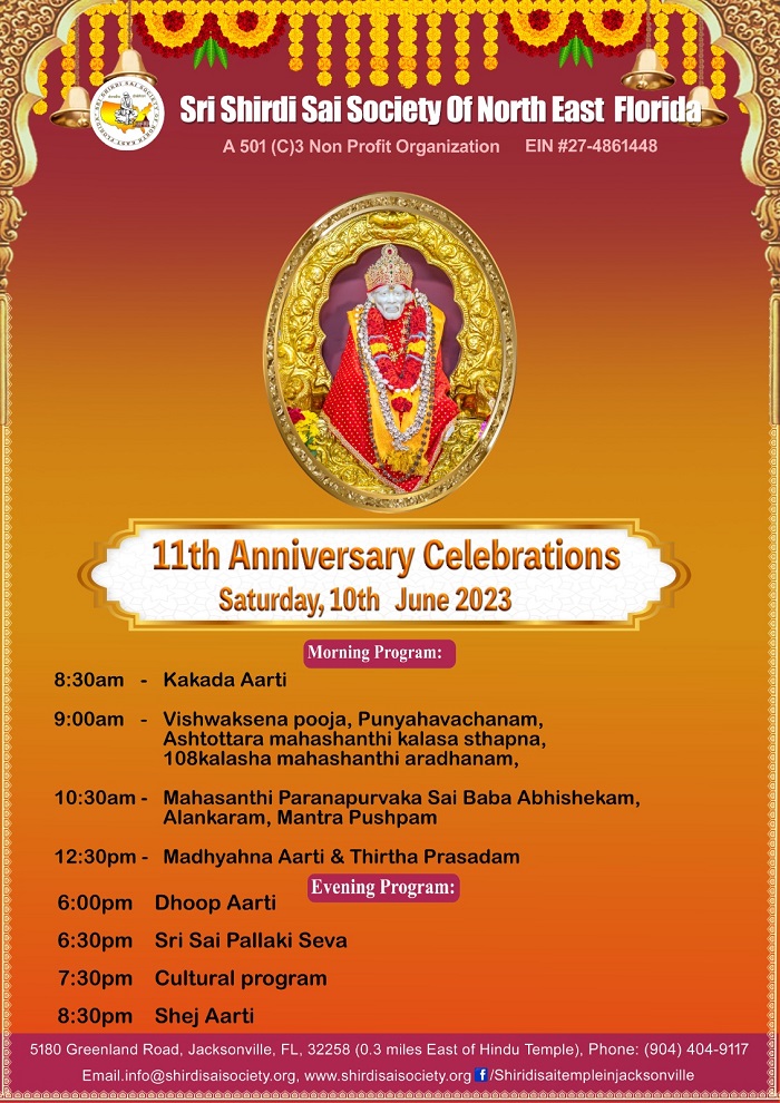 11th Temple Anniversary Celebrations