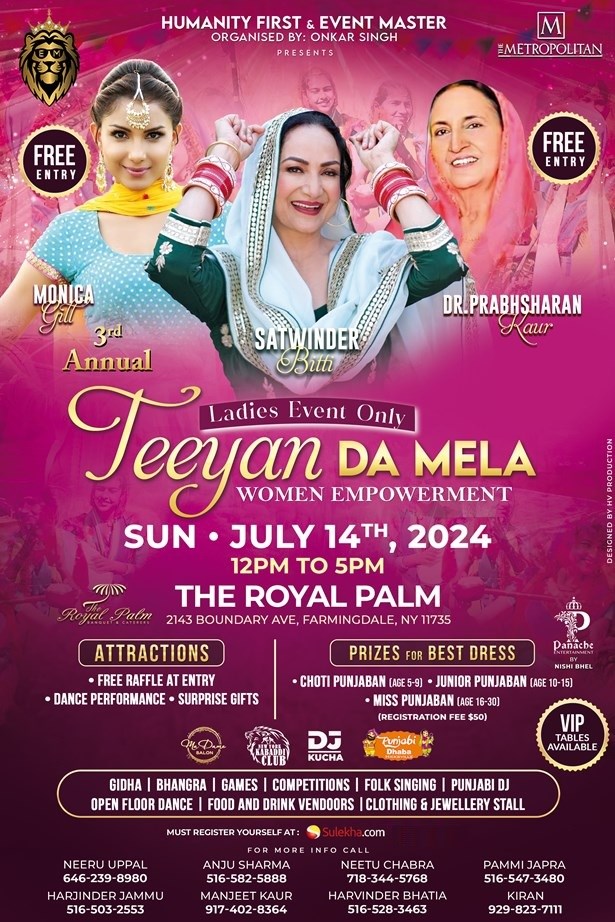 3 Annual Teeya Da Mela Featuring Satwinder Bittimonicadr.prabhsharan Kaur