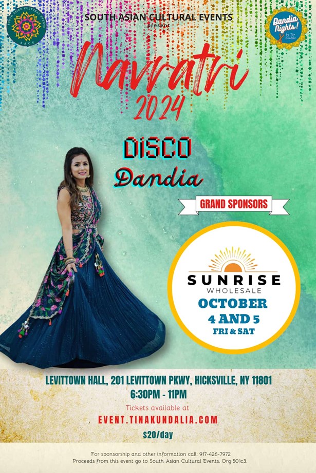 5 Nights of Dandia Night by Tina Kundalia - Hicksville Long Island New York (Navratri 2024)