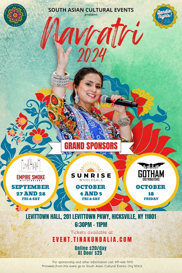 5 Nights of Dandia Night by Tina Kundalia - Hicksville Long Island New York (Navratri 2024)