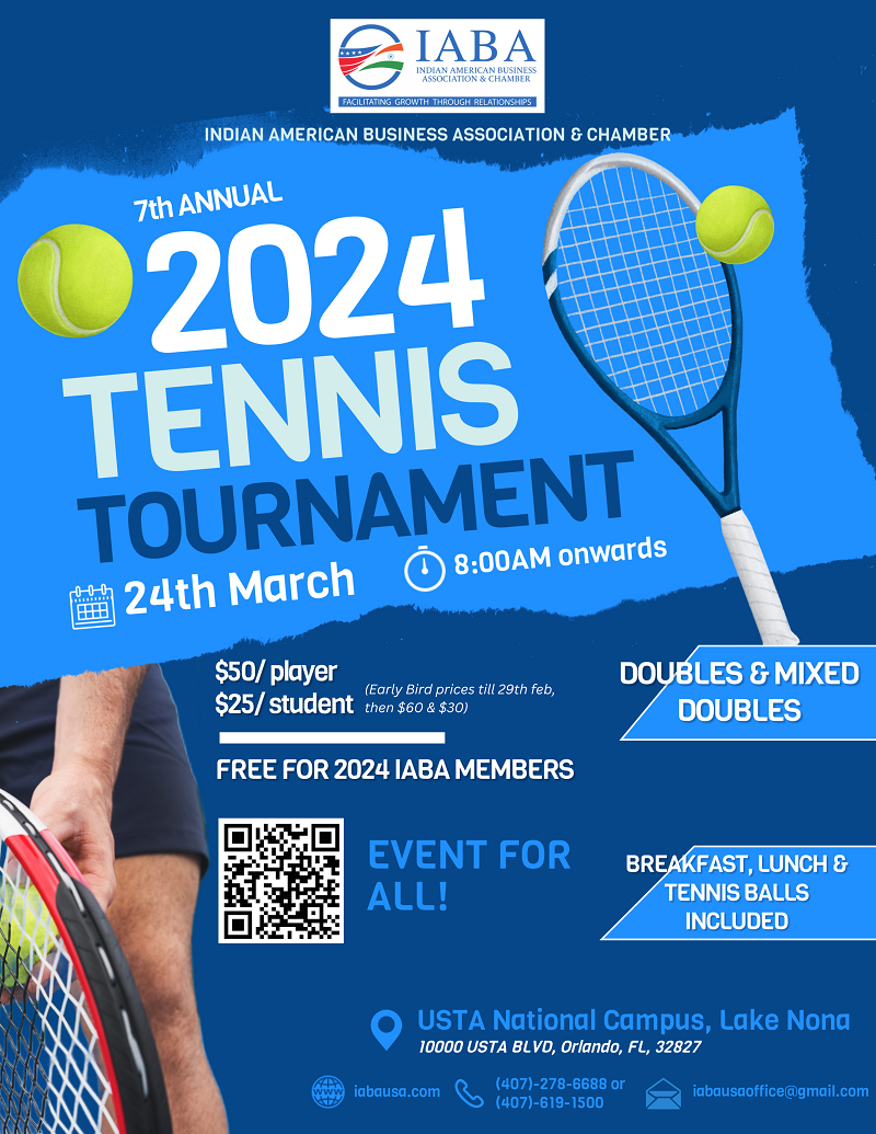 7th ANNUAL IABA- Tennis Tournament & Outdoor Social Networking