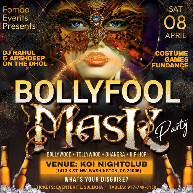 BOLLYFOOL MASQUERADE PARTY- D.C.