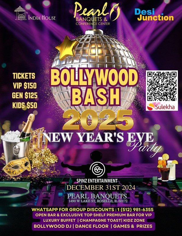 Bollywood Bash 2025 New Year's Eve Party in Roselle