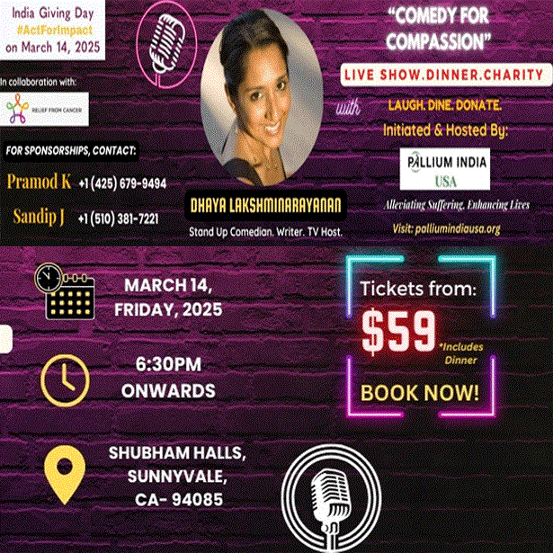 Comedy For Compassion To Support Pallium India