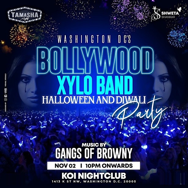 D.C. BOLLYWOOD DIWALI PARTY WITH XYLO BANDS NIGHTCLUB