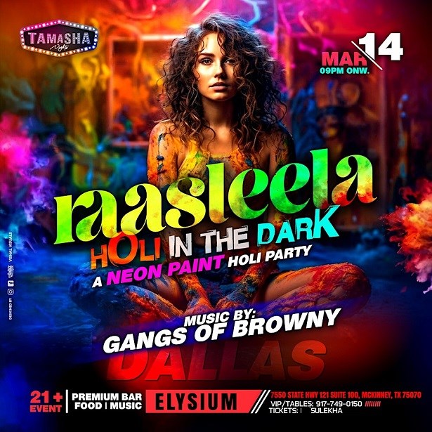 Dallas Raasleela - Holi In The Dark