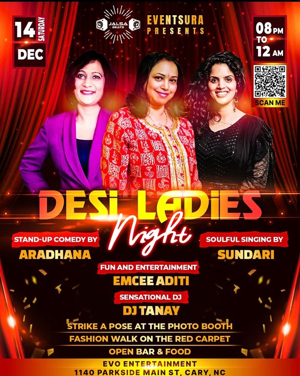 Desi Ladies Night By Jalsa Beats in Cary