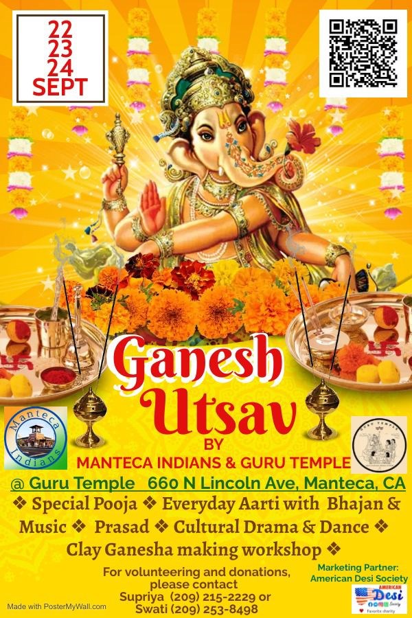 Ganesh Utsav By Manteca indians