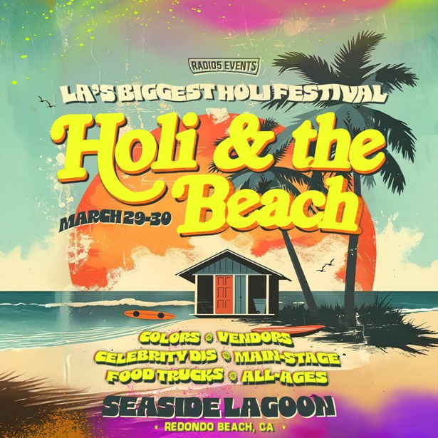 Holi & The Beach: LAs Biggest Holi Festival 2025 Seaside Lagoon