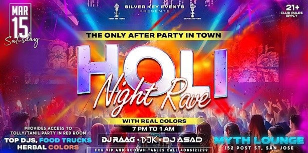 Holi Night Party With Colors [Bollywood]