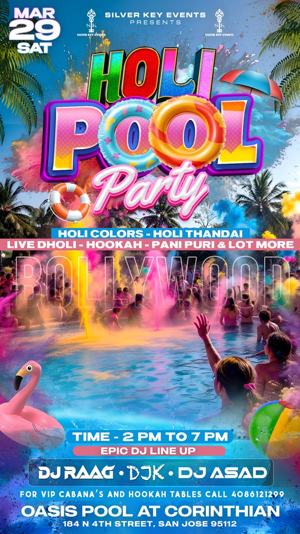 Holi Pool Party - Oasis Pool At Corinthian