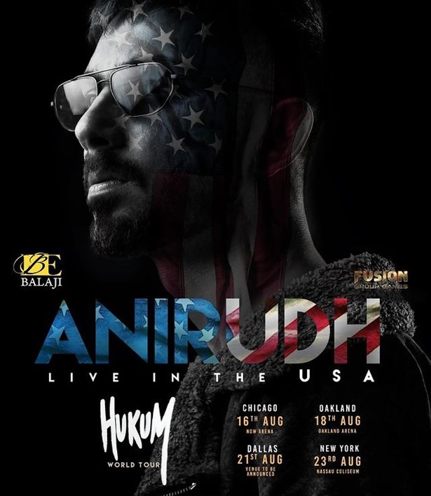 Hukum USA Tour-Anirudh Live in Chicago