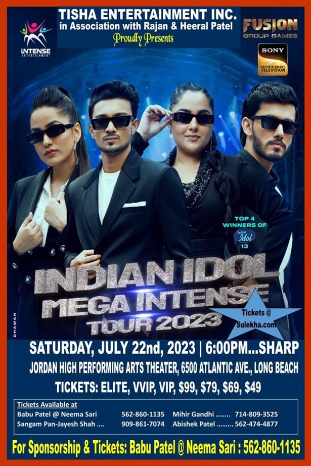 indian idol tour usa
