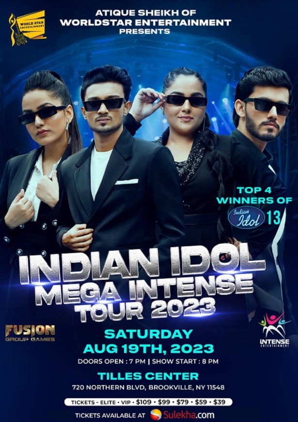 indian idol tour 2023 usa
