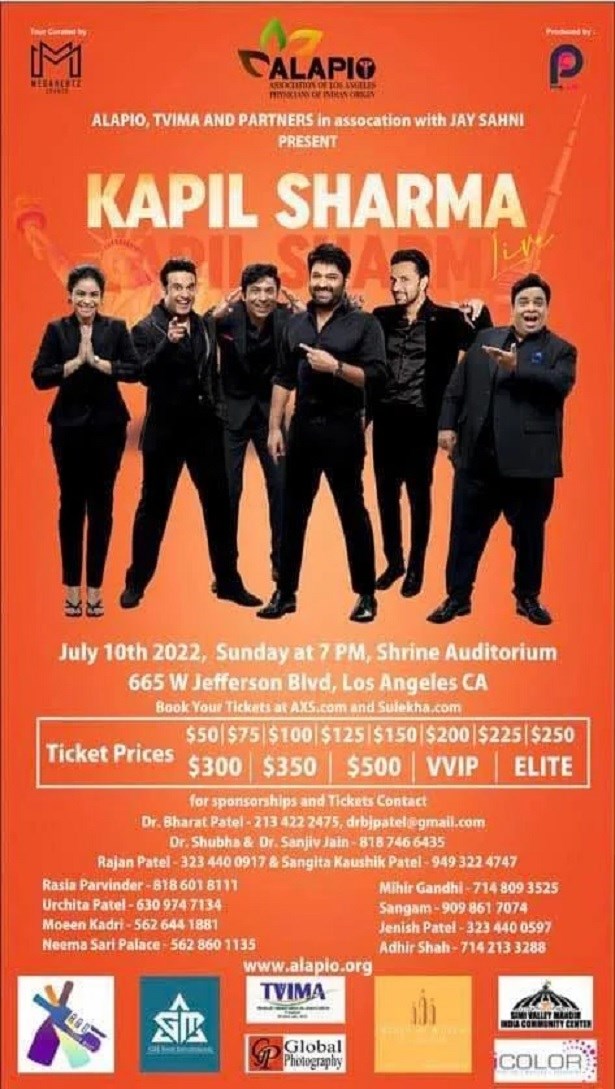 KAPIL SHARMA LIVE 2022 LOS ANGELES