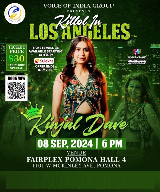 Killol in Los Angeles - KInjal Dave Live