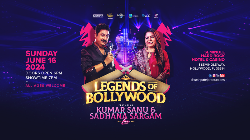 Legends Of Bollywood: Kumar Sanu & Sadhana Sargam Live Cricket Word Cup Weekend!