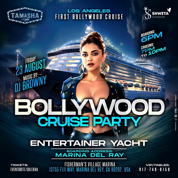 LA'S 1ST BOLLYWOOD CRUISE FT. DJ BROWNY AT MARINA DEL RAY