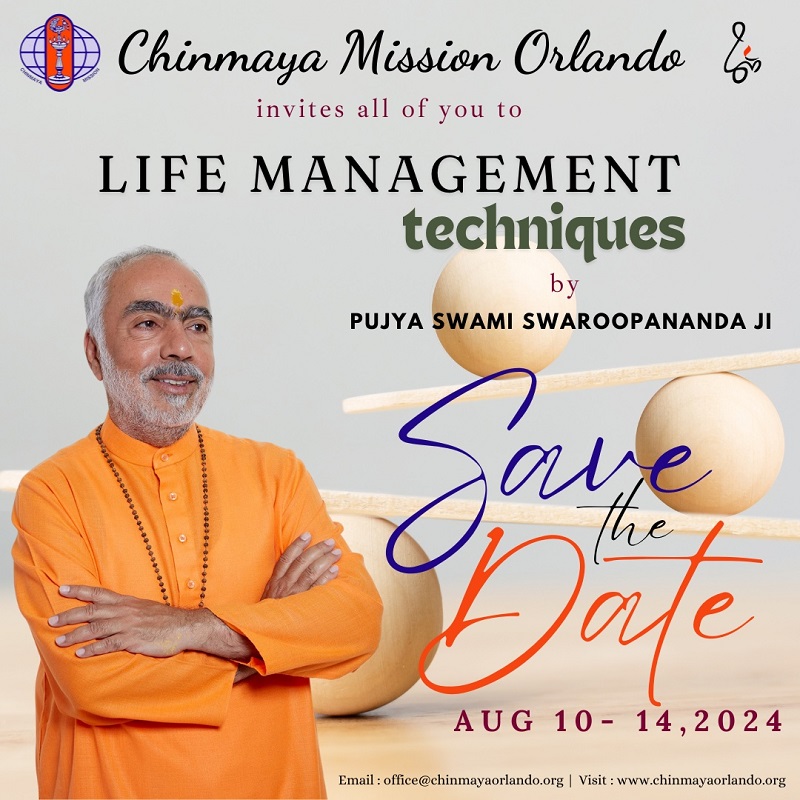 Life Management Techniques by Pujya Swami Swaroopananda Ji