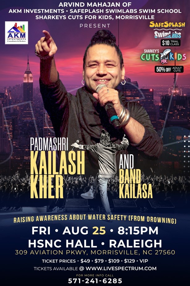 Live In Concert with Kailash Kher and Band Kailasa in Raleigh