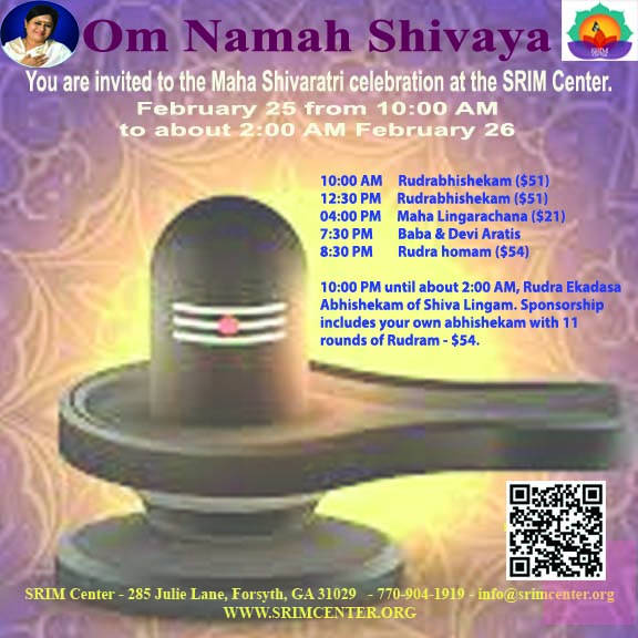 Maha Shivaratri Celebrations Srim Center