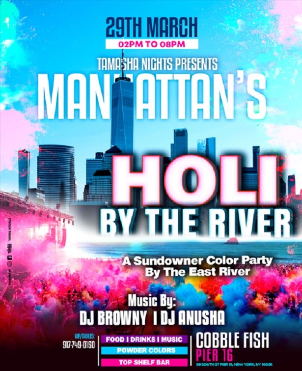 Manhattan Holi By The River At Pier 16