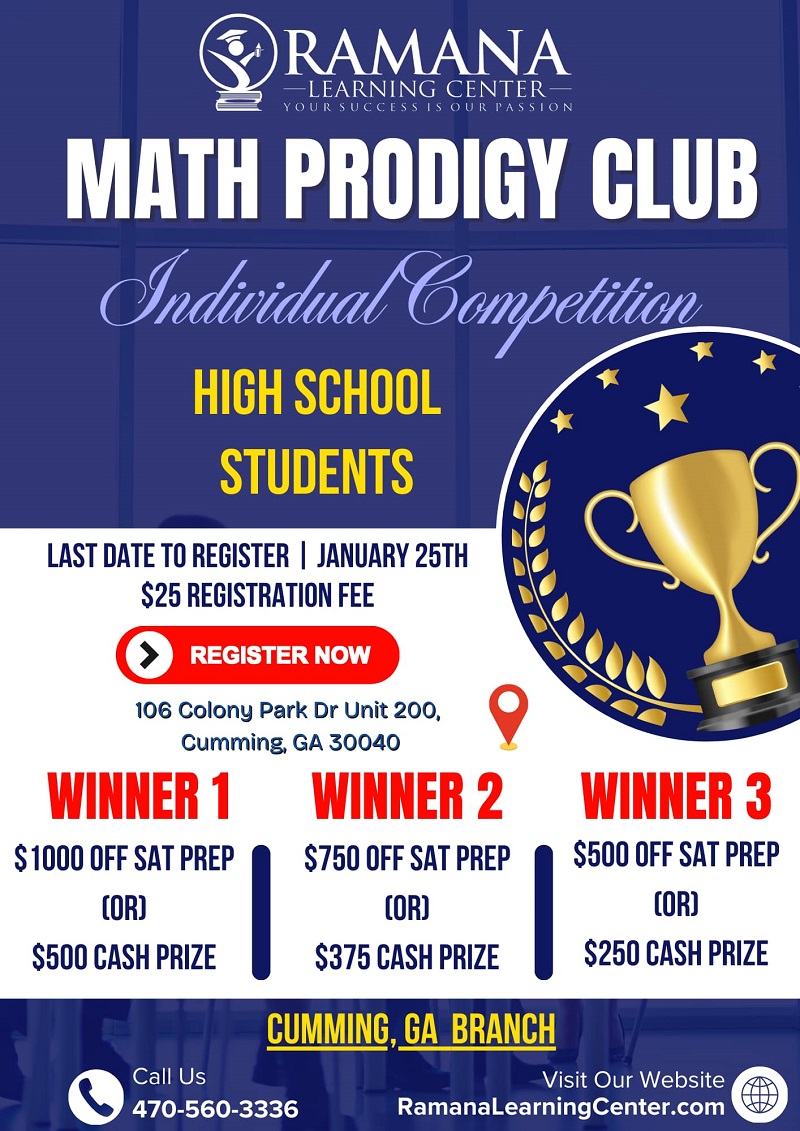 Math Prodigy Club - Individual Competition