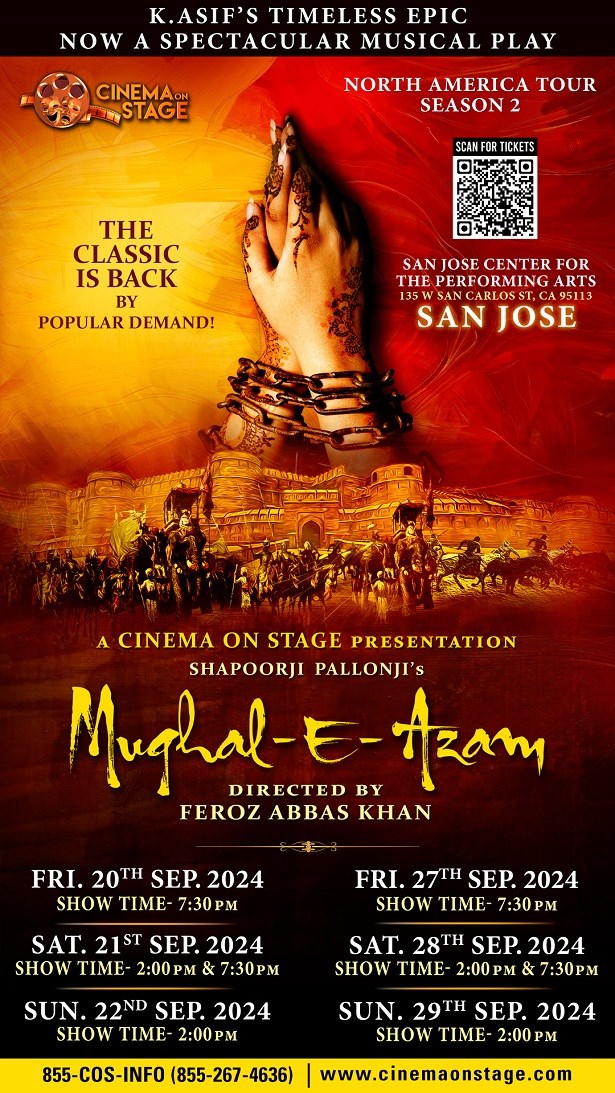 Mughal-E-Azam : The Musical ! The Most awaited show San Jose 2024