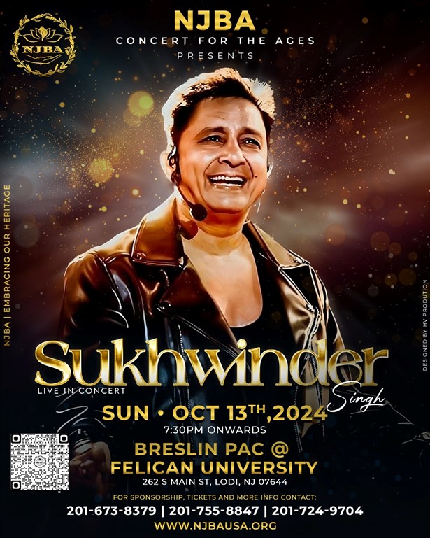 NJBA CONCERT FOR THE AGES WITH SUKHWINDER SINGH