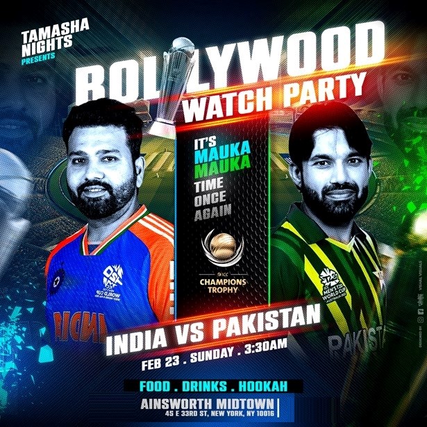 NYC Bollywood Cricket Watch Party on FEB 23RD