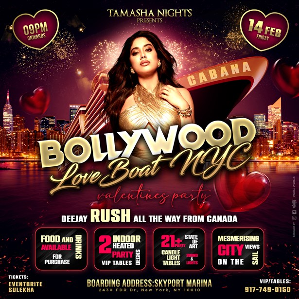 NYC Bollywood Love Boat Party