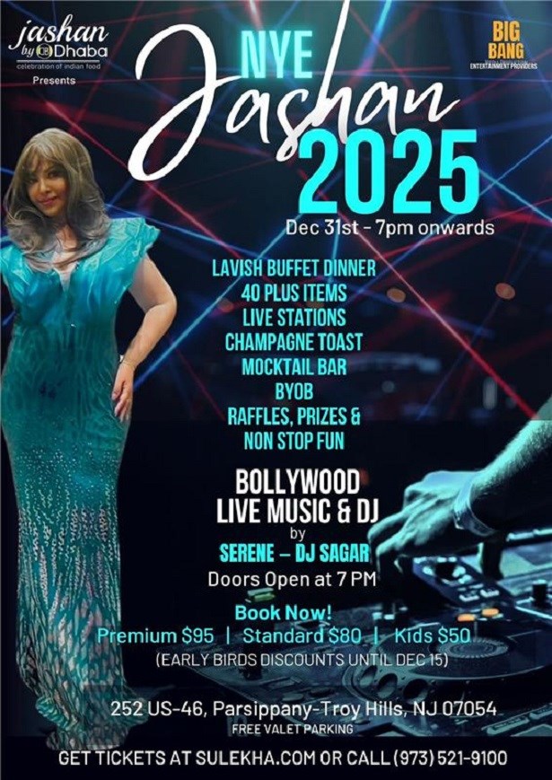 NYE Jashan 2025 in New Jersey