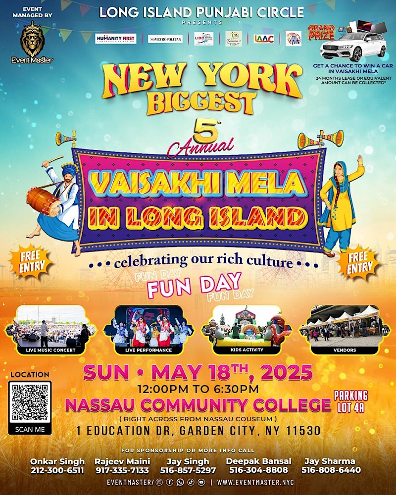 New Yorks Biggest 5th Vaisakhi Mela (Indian Street Fair) in Long Island