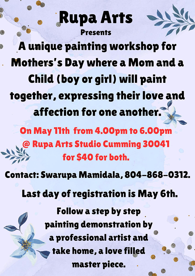 Painting Workshop for Mothers Day