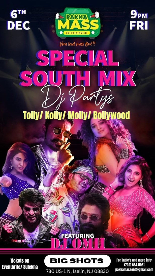 Pakka Mass South Mix DJ Night