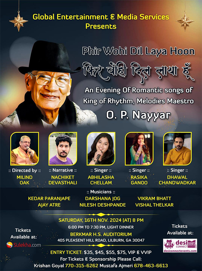 Phir Wohi Dil Laya Hoon - An Evening with OP Nayyars Melodies