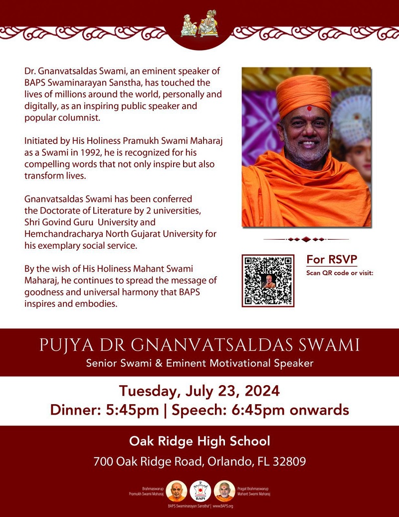 Pujya Dr Gnanvatsaldas Swami