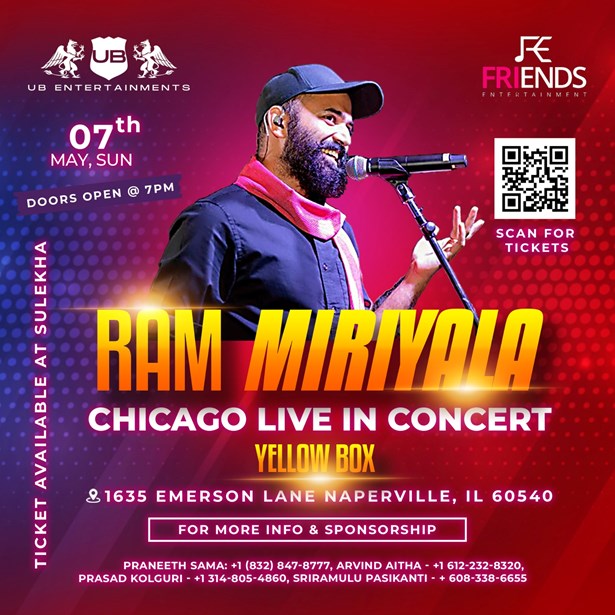 RAM MIRIYALA CHICAGO LIVE 