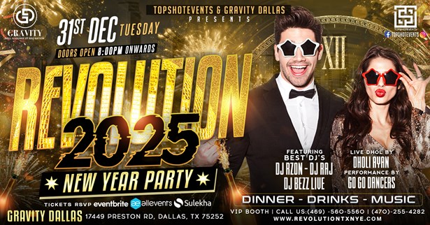 REVOLUTION 2025 #1TECHNO BOLLYWOOD NEW YEAR PARTY