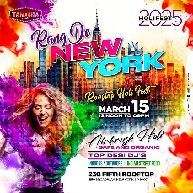 Rang De New York - Holi Fest 2025