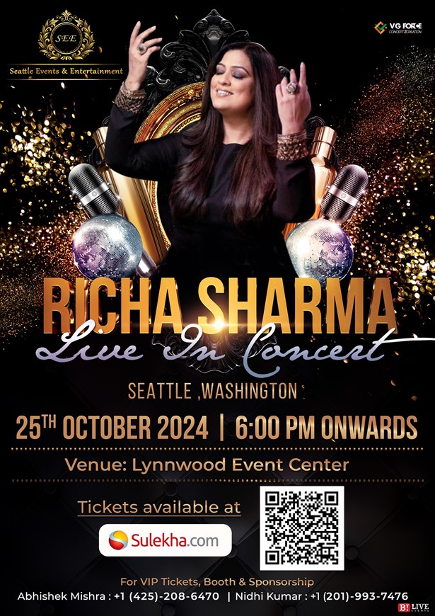 Richa Sharma Live in Concert Seattle 2024