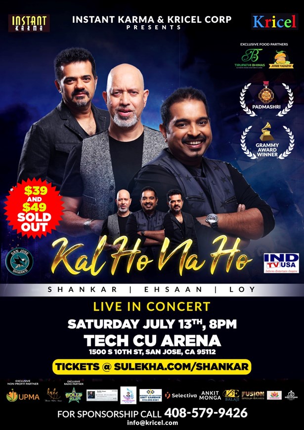 SHANKAR EHSAAN LOY - A Musical Evening San Jose 2024