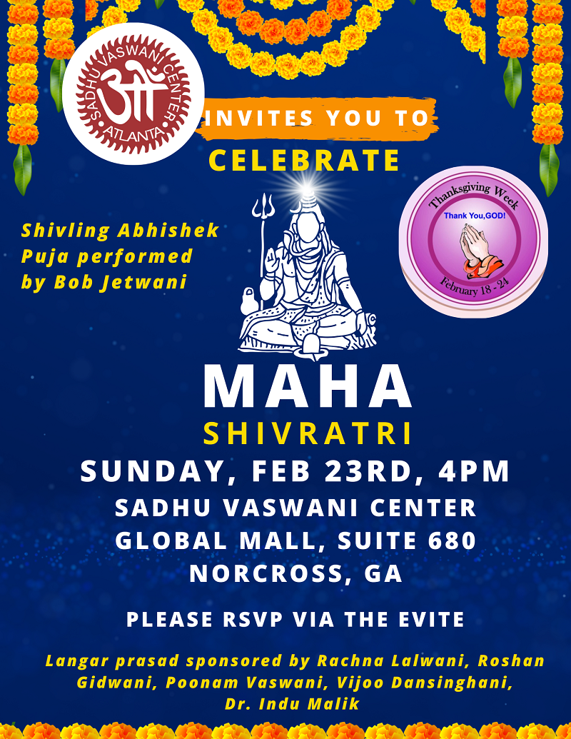 Sadhu Vaswani Center Mahashivratri