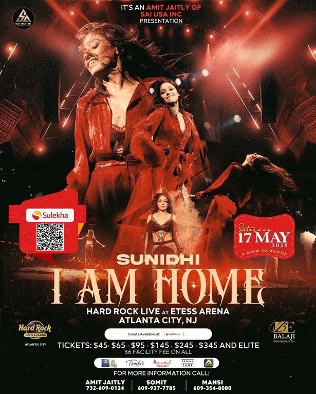 Sunidhi Chauhan - I am home Live In New Jersey 2025