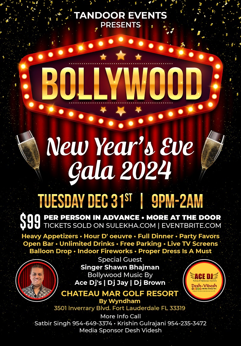 Tandoor Events Presents Bollywood New Years Evening Gala 2024