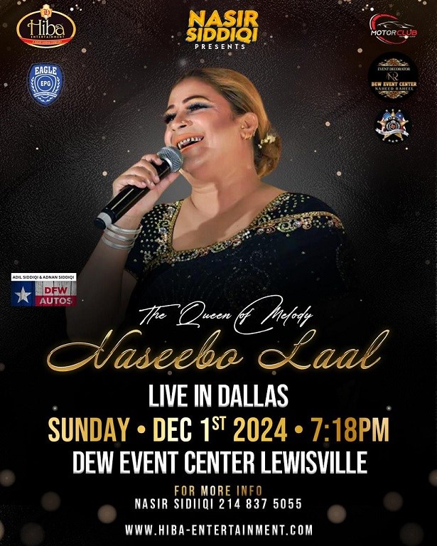 The Queen of Melody Naseebo Lal Live In Dallas 2024