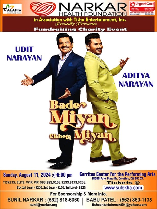 Udit Narayan & Aditya Narayan - Bade Miyan Chhote Miyan Live in Concert Los Angeles