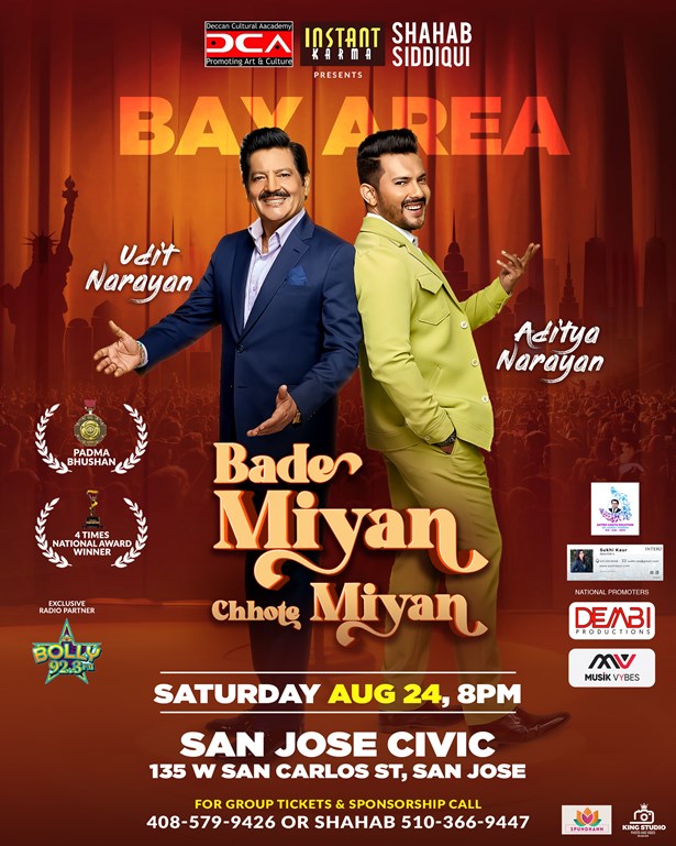 Udit Narayan & Aditya Narayan Live In Bay Area 2024