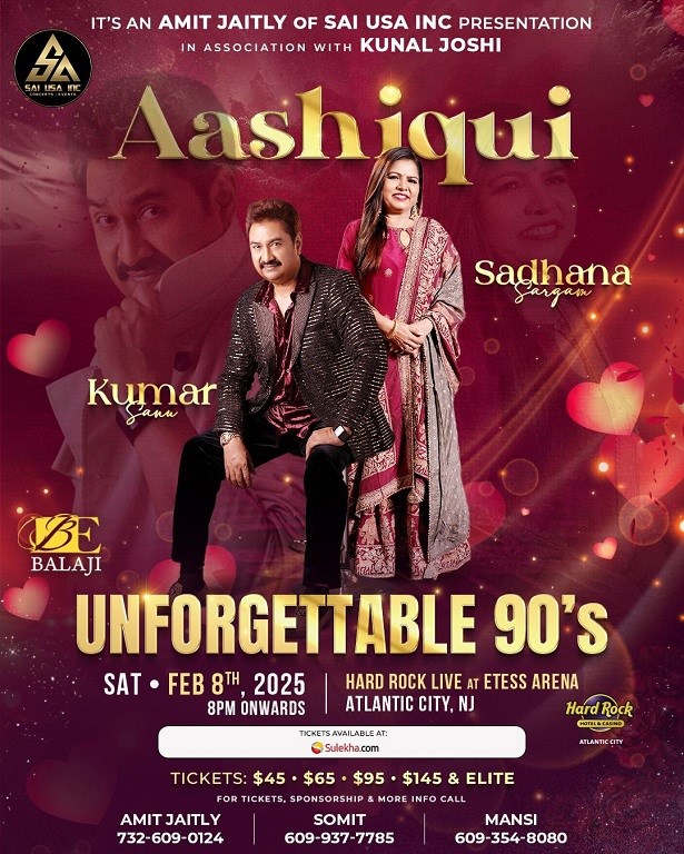 Unforgetable 90s Kumar Sanu & Sadhna Sargam Live in Concert New Jersey