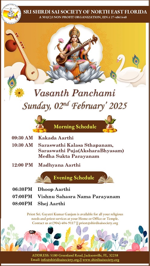 Vasantha Panchami - Jacksonville